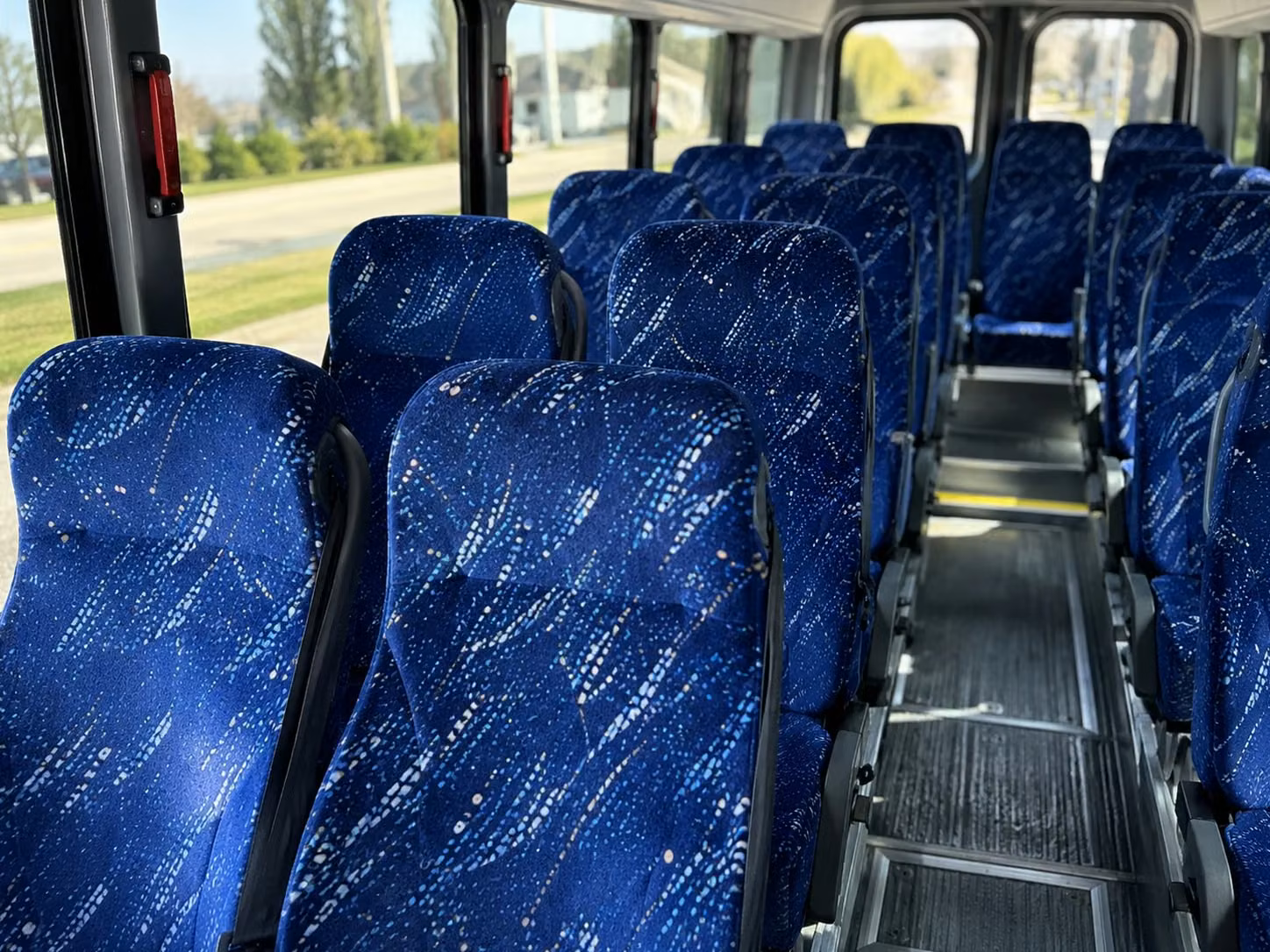 15 passenger minibus interior