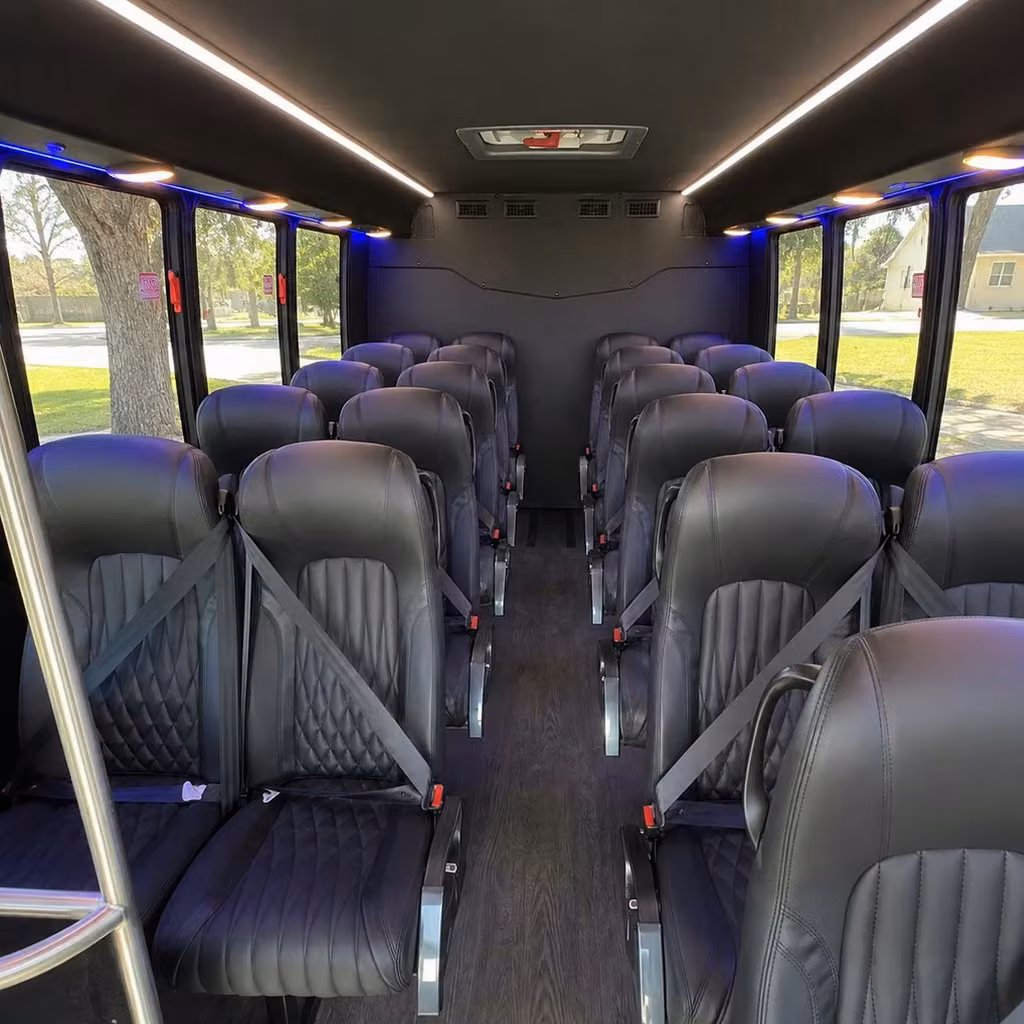 28 passenger minibus inside