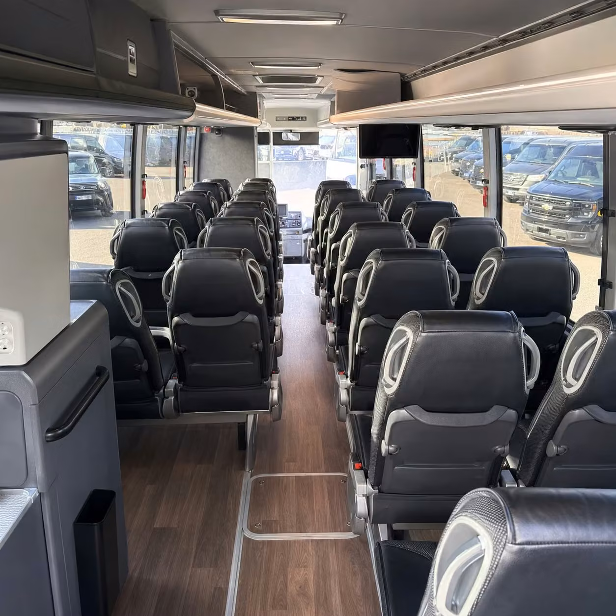 kansas city charter bus interior