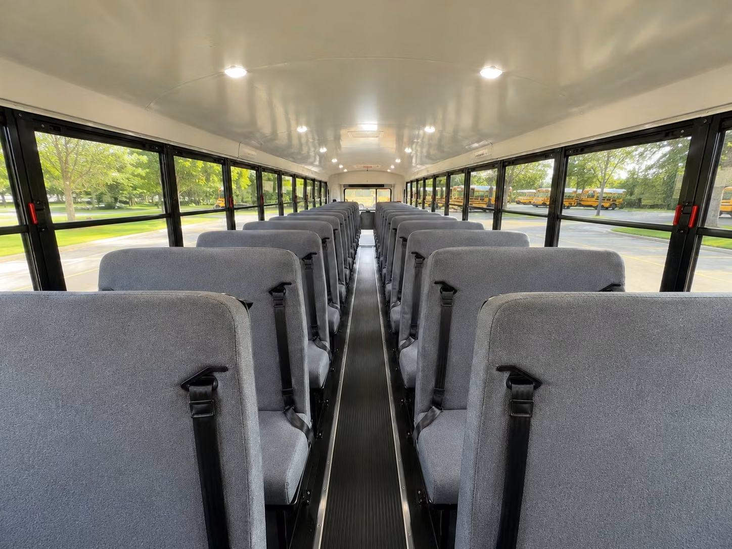 school bus inside