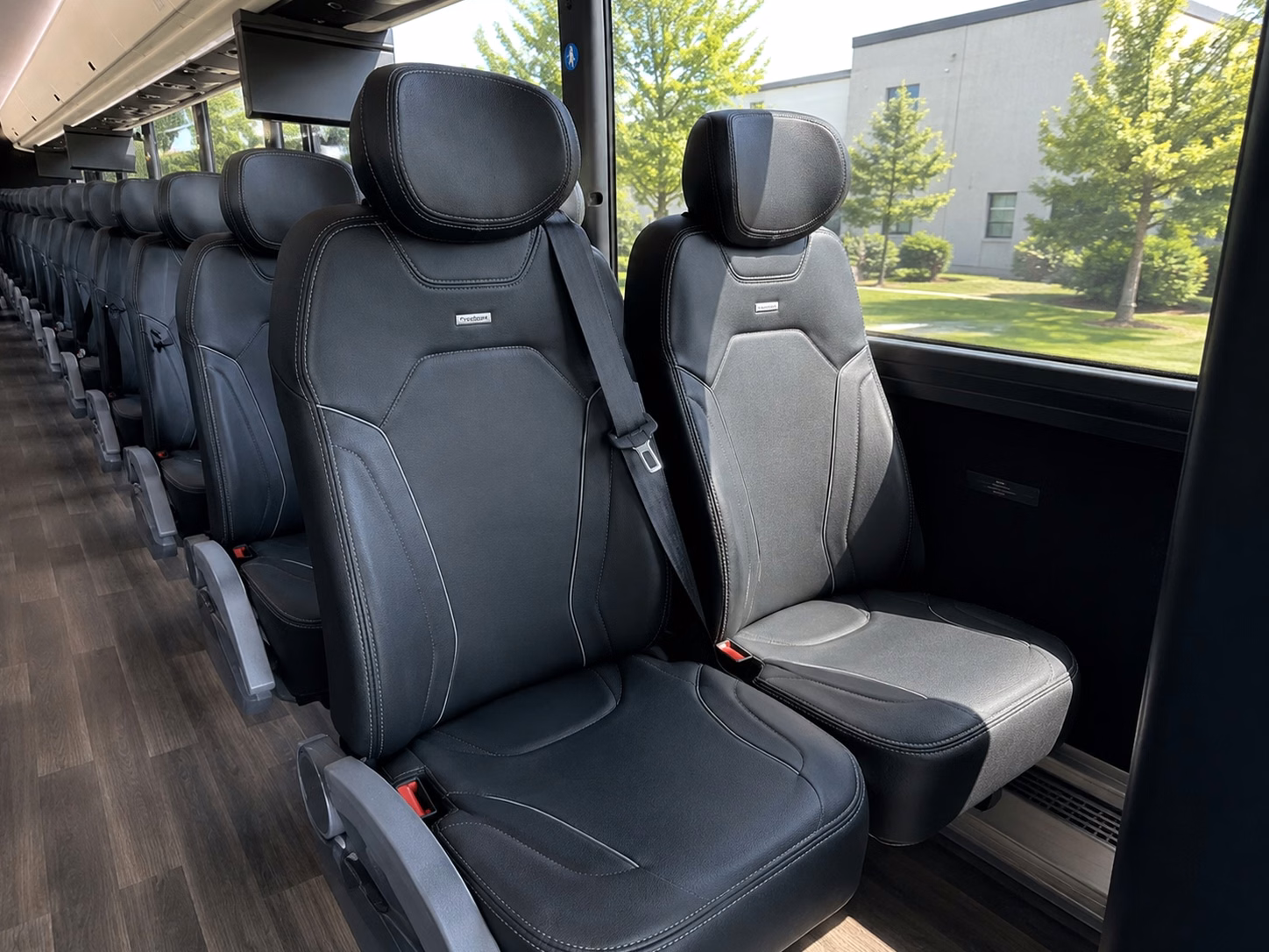 shuttle buses for kansas city wedding guest transportation between hotels and venues