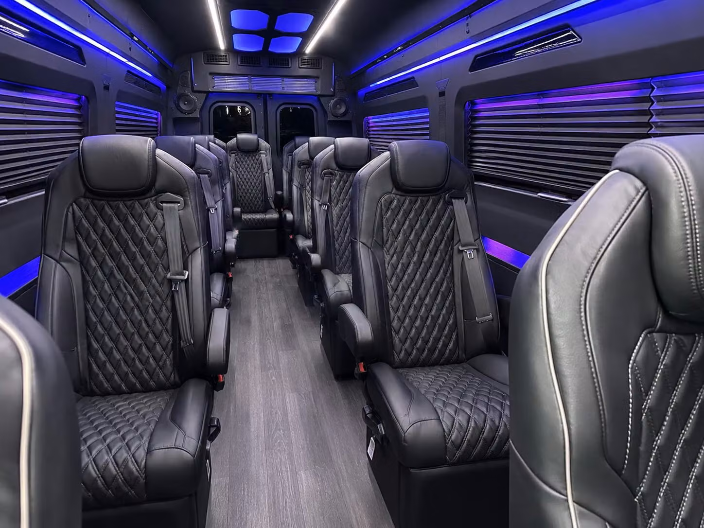 sprinter van with driver inside